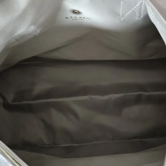 NWT Azzaro Gray Weekender Duffle Bag - Picture 5 of 13